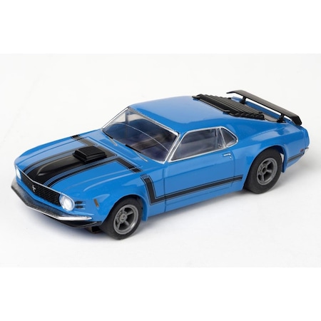 Afx Racing HO Scale Mustang Boss 302 Blue Slot Car AFX22026